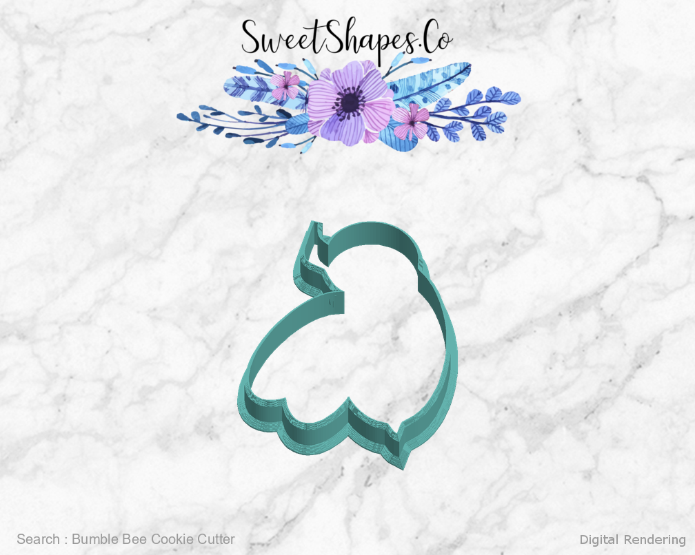 Bumble Bee Cookie Cutter — left view