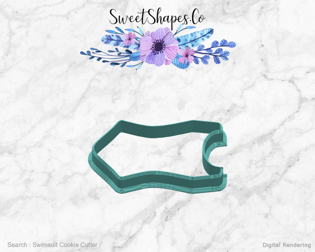 Swimsuit Cookie Cutter — right view