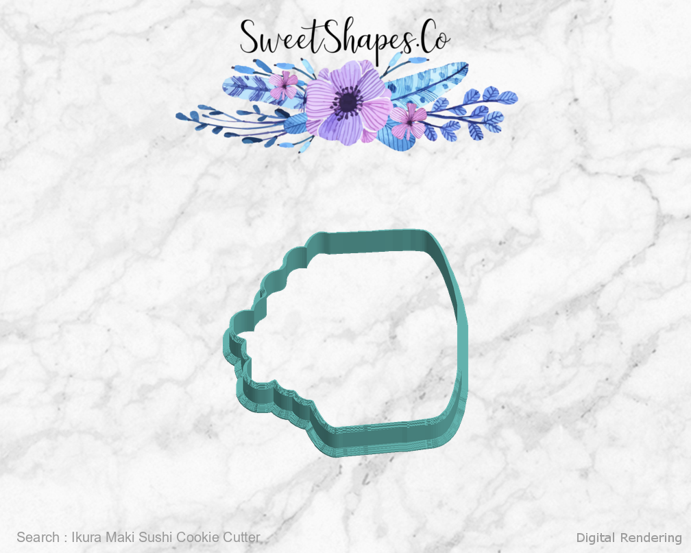Ikura Maki Sushi Cookie Cutter — left view