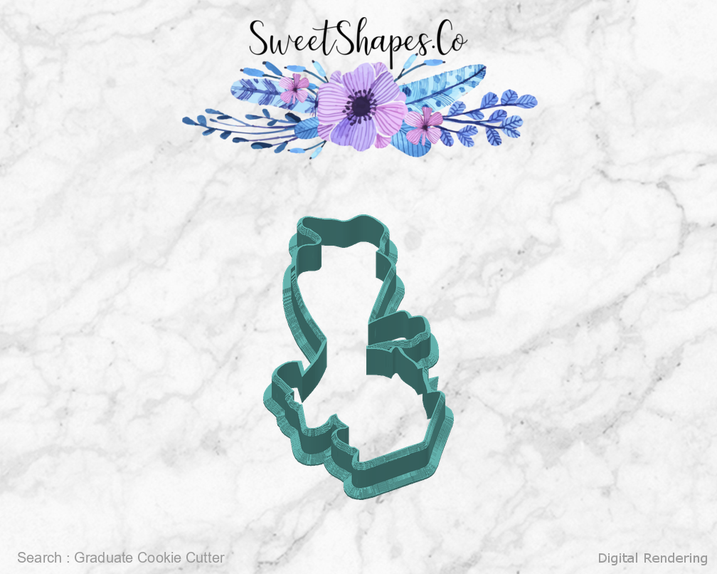 Graduate Cookie Cutter — back view
