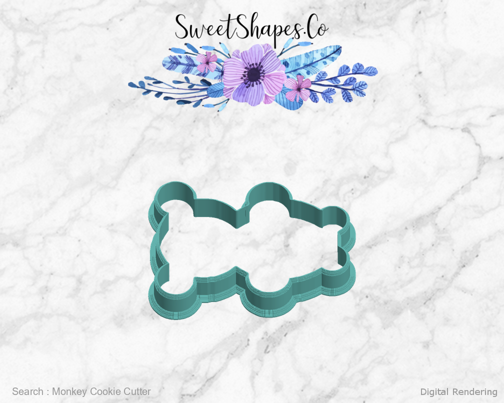 Monkey Cookie Cutter — left view