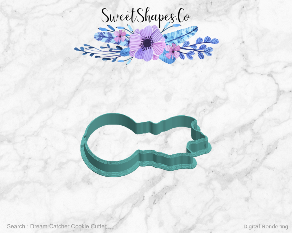Dream Catcher Cookie Cutter — left view