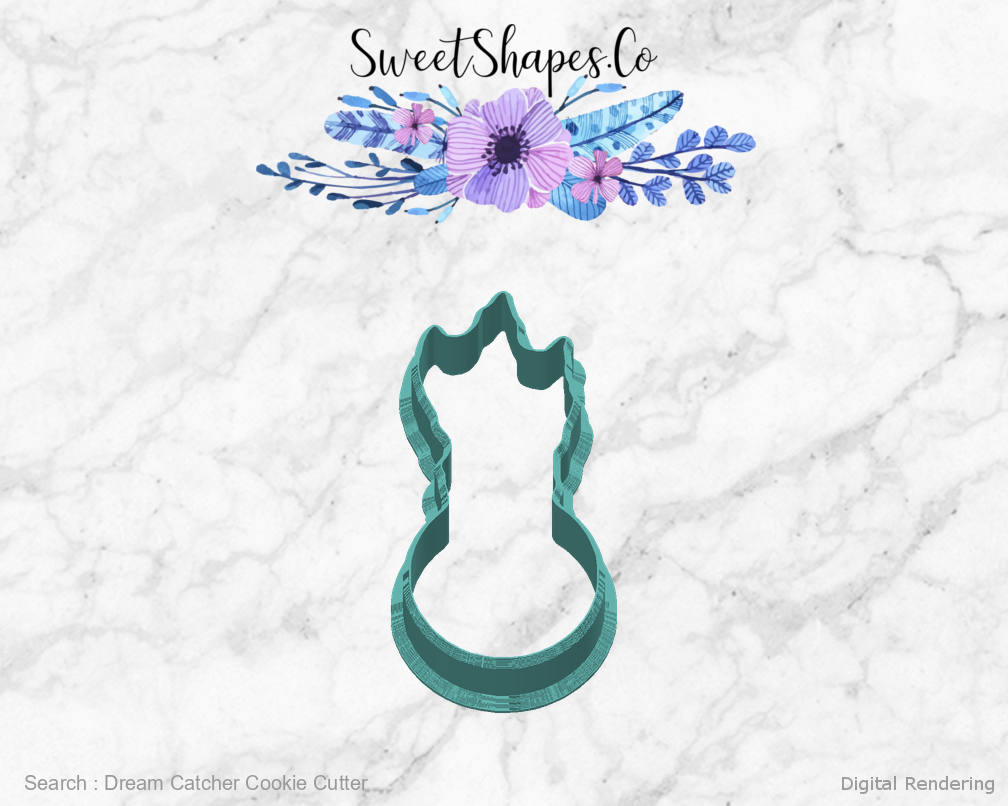 Dream Catcher Cookie Cutter — back view