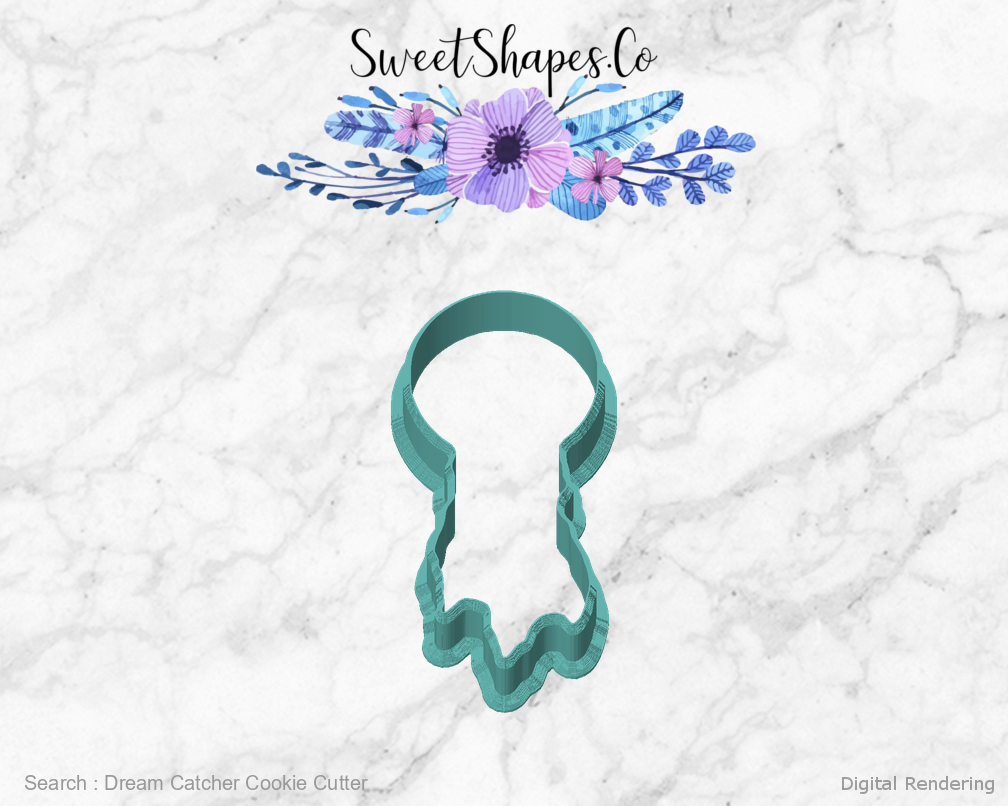 Dream Catcher Cookie Cutter — front view