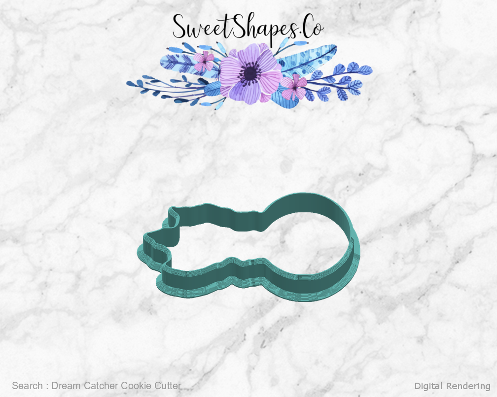 Dream Catcher Cookie Cutter — right view