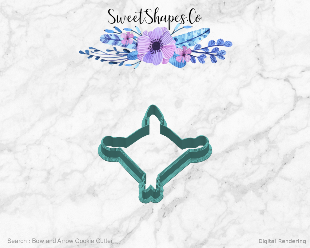 Bow and Arrow Cookie Cutter — right view
