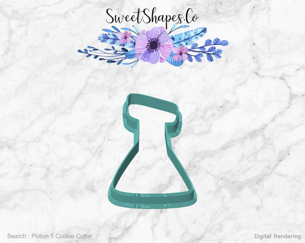 Potion 1 Cookie Cutter — front view