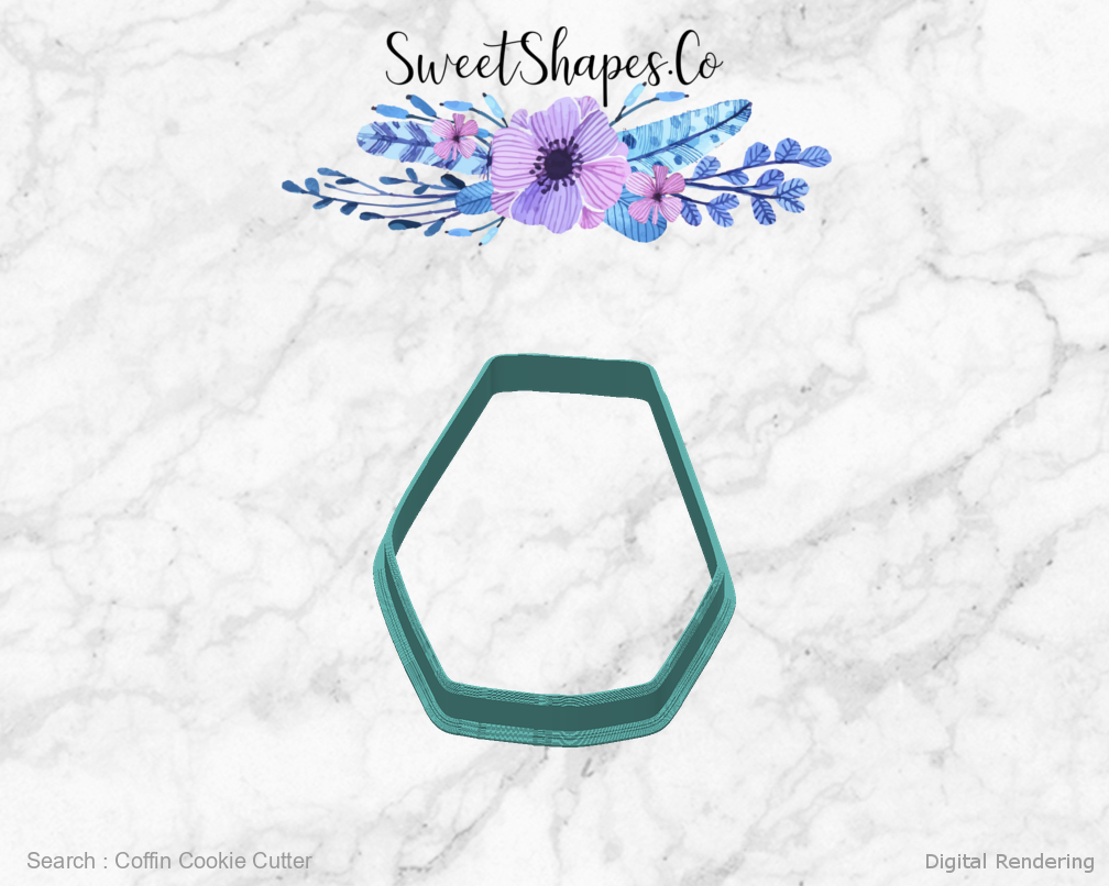 Coffin Cookie Cutter — back view
