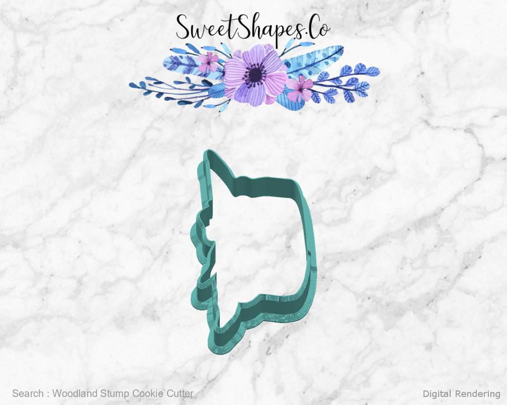 Woodland Stump Cookie Cutter — right view