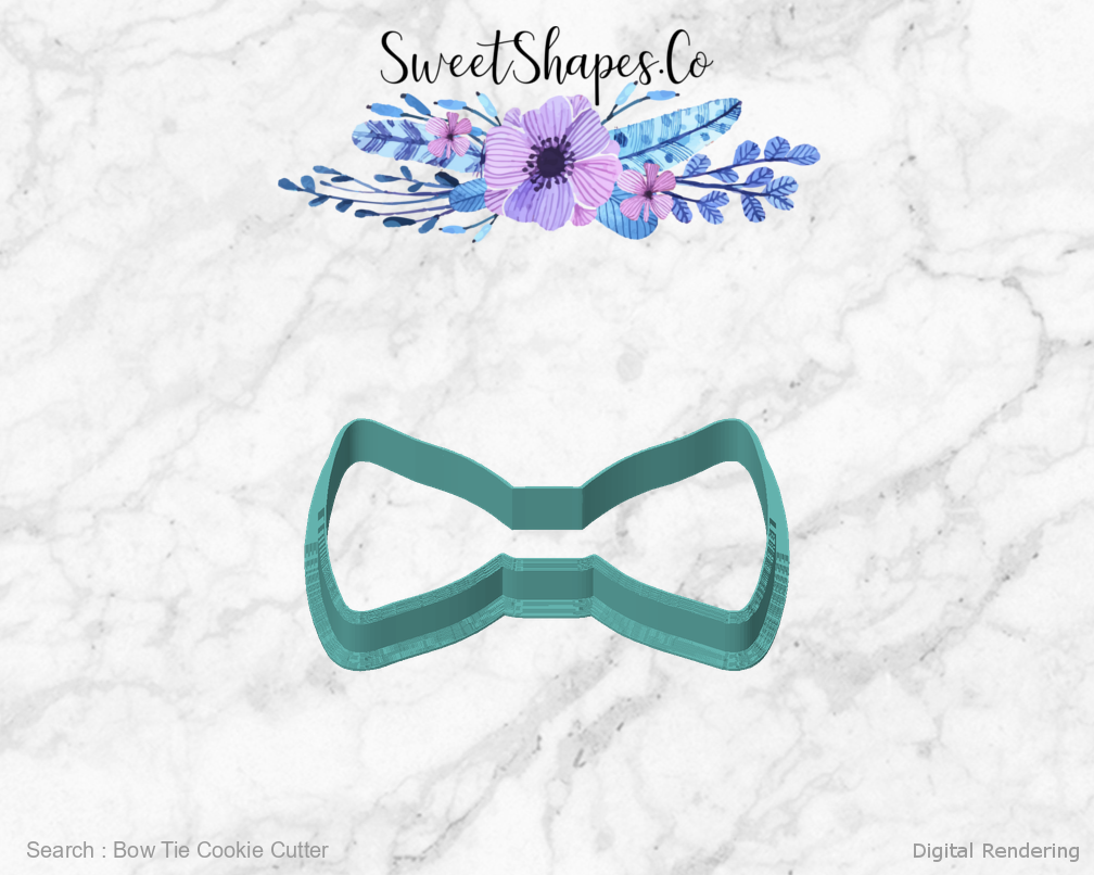 Bow Tie Cookie Cutter — front view