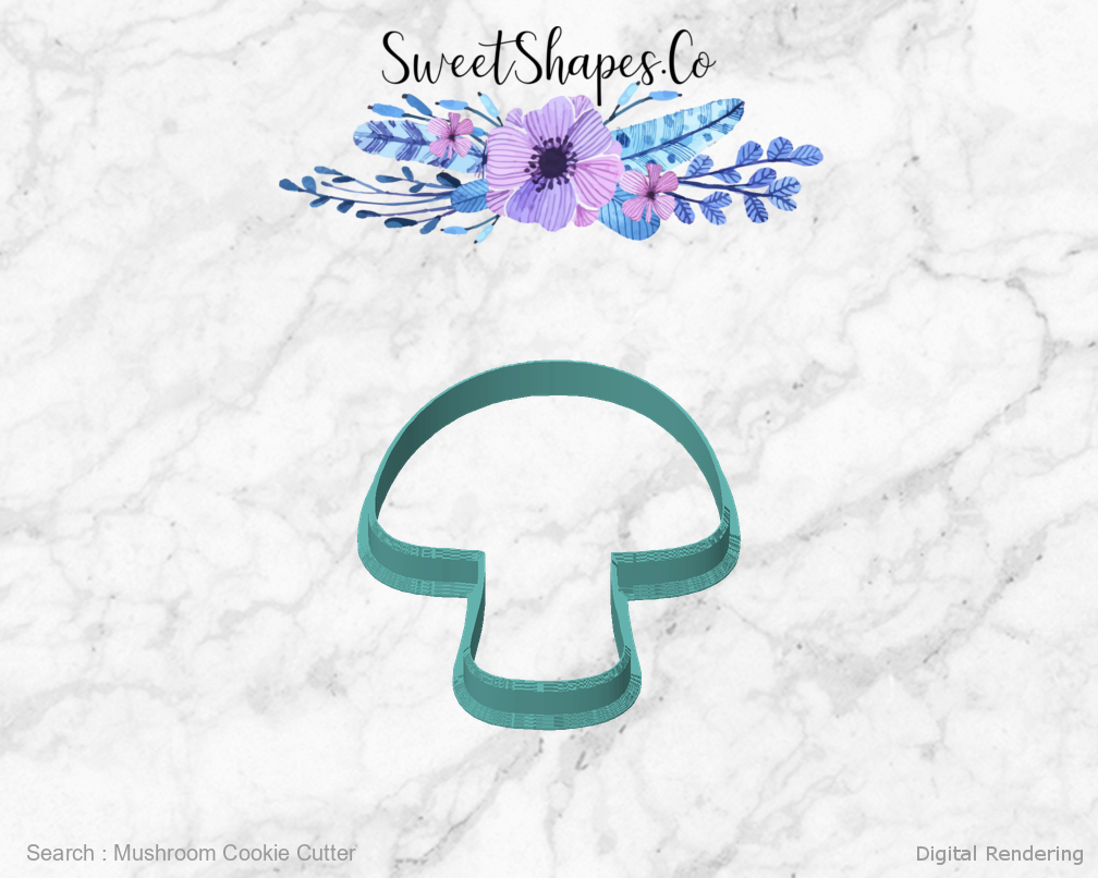 Mushroom Cookie Cutter — front view