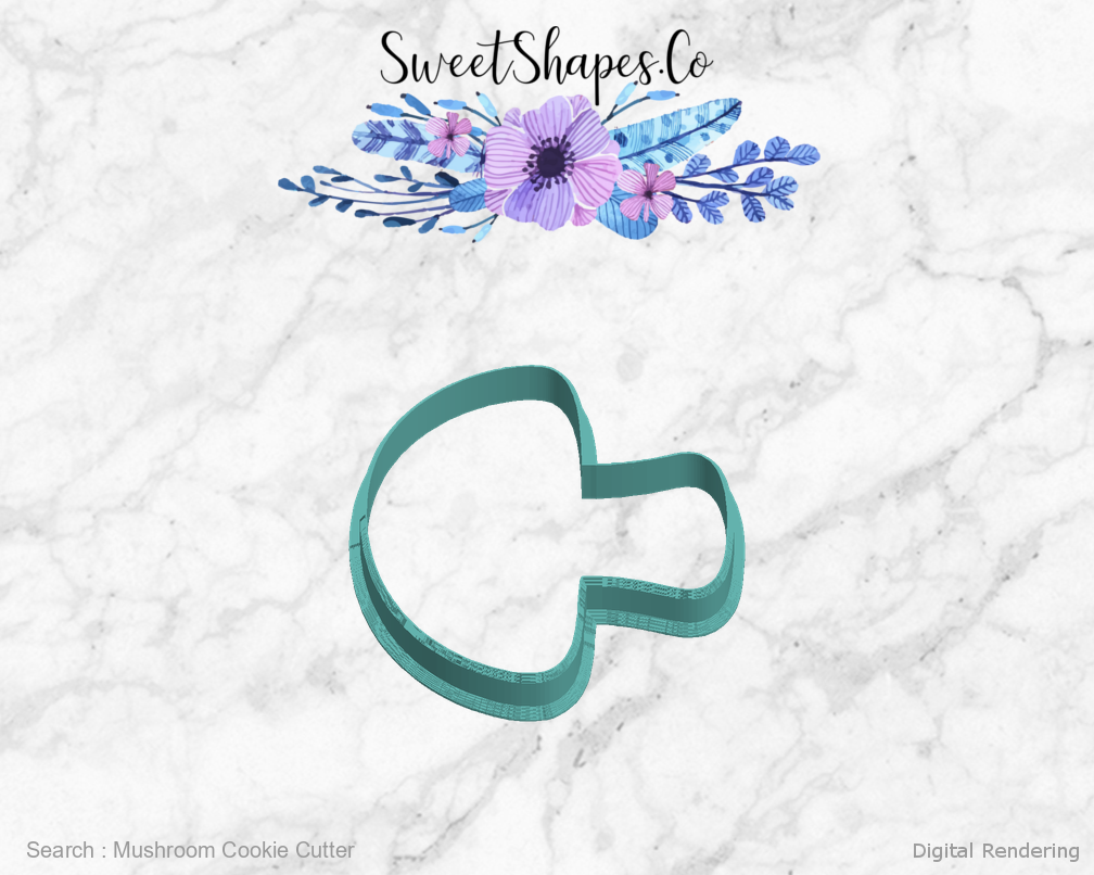 Mushroom Cookie Cutter — left view
