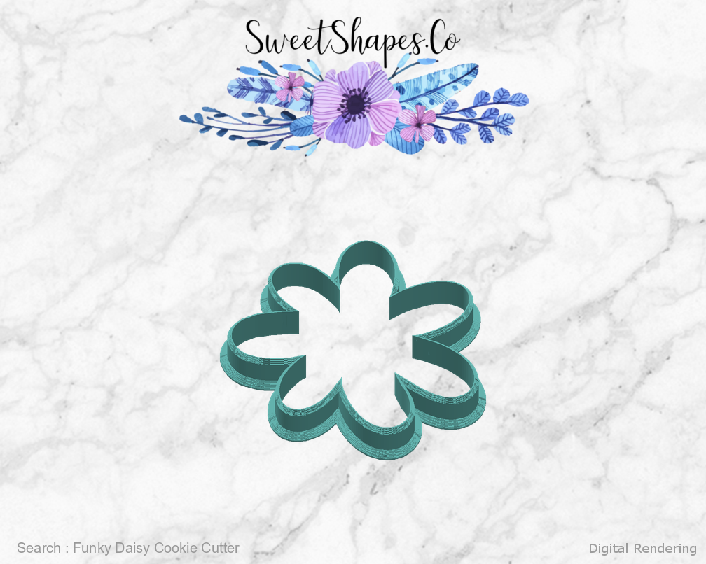 Funky Daisy Cookie Cutter — right view