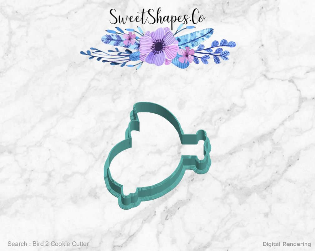Bird 2 Cookie Cutter — left view