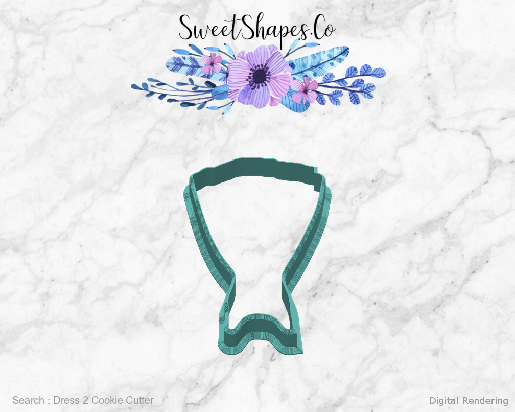 Dress 2 Cookie Cutter — back view