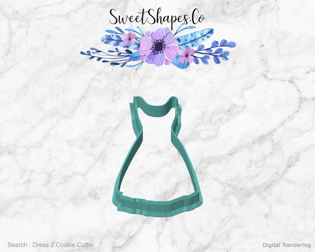 Dress 2 Cookie Cutter — front view