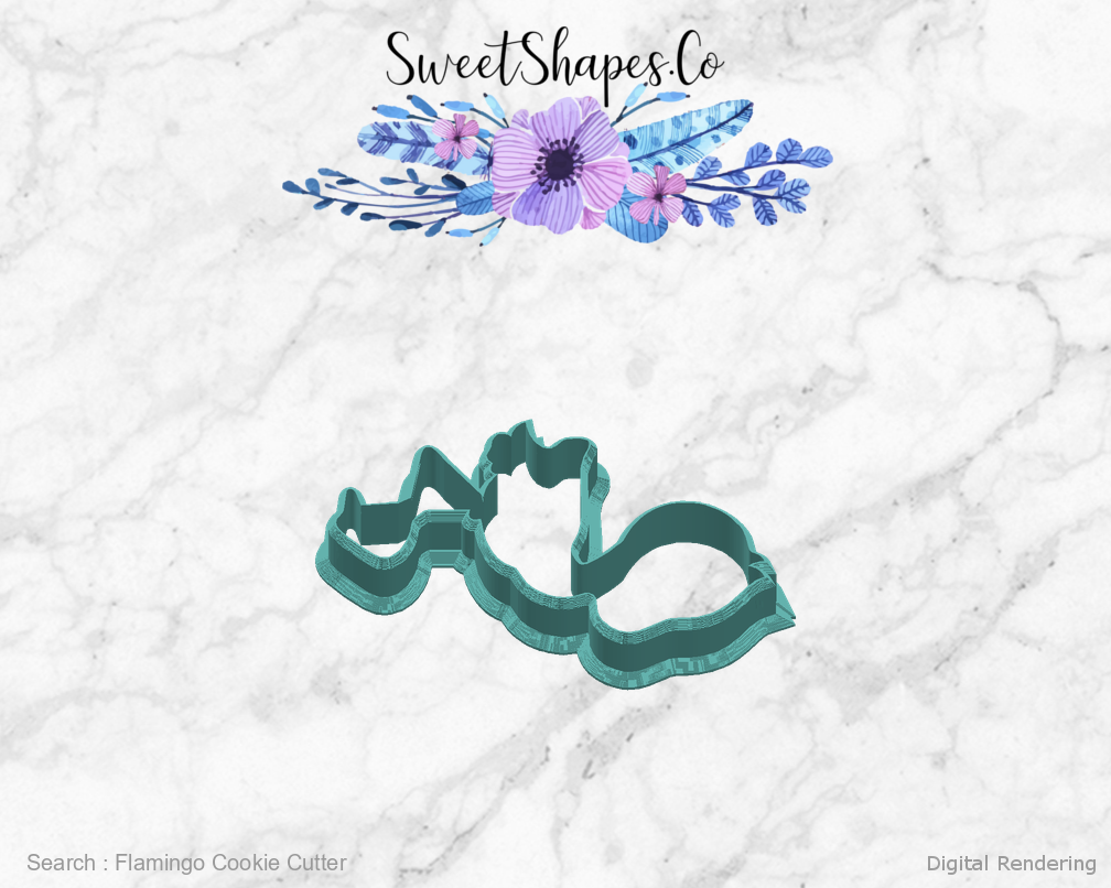 Flamingo Cookie Cutter — right view