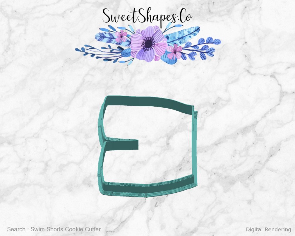Swim Shorts Cookie Cutter — right view