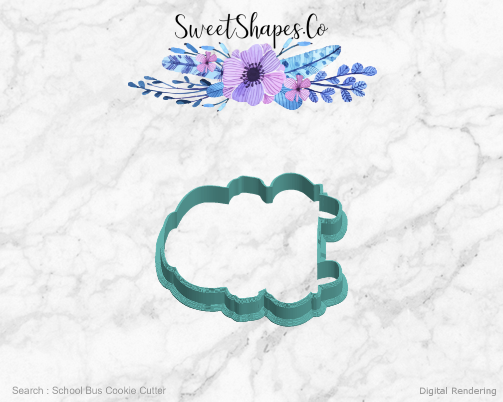 School Bus Cookie Cutter — left view