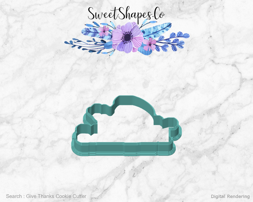 Give Thanks Cookie Cutter — front view