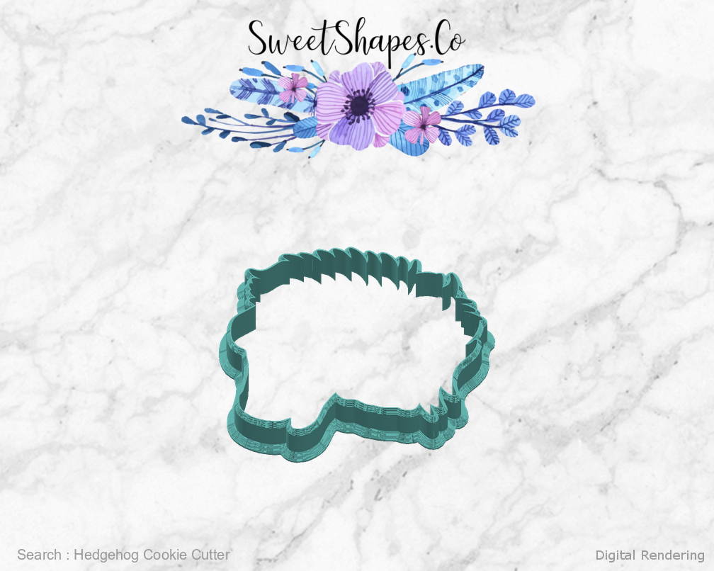 Hedgehog Cookie Cutter — right view