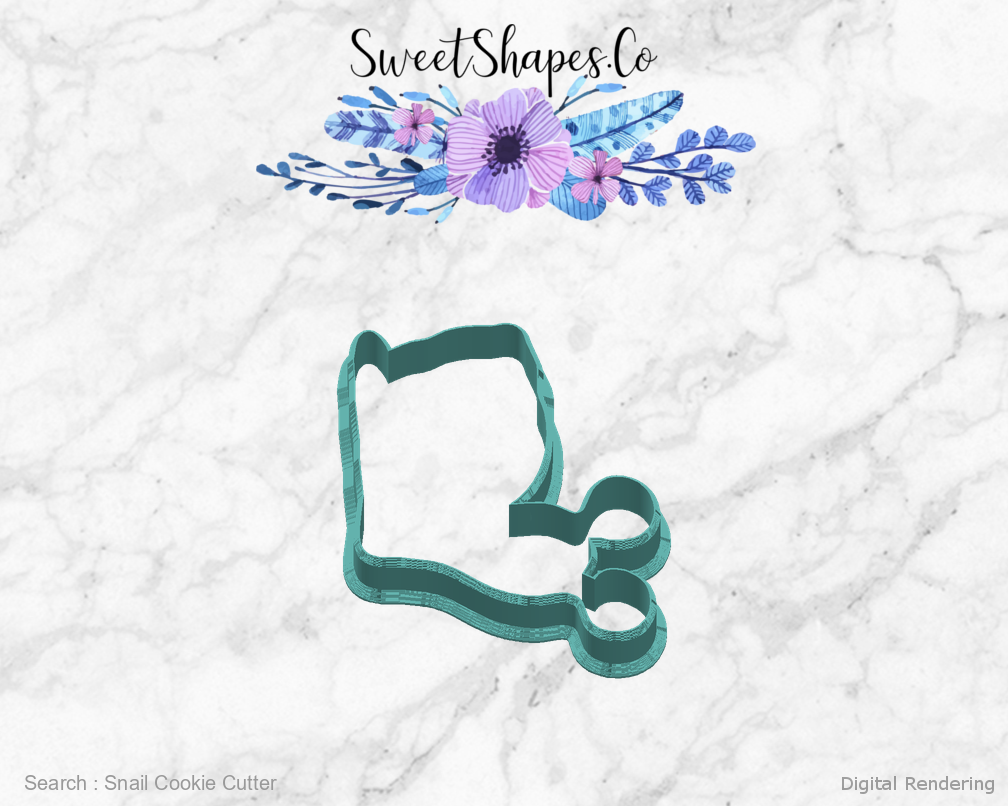 Snail Cookie Cutter — right view