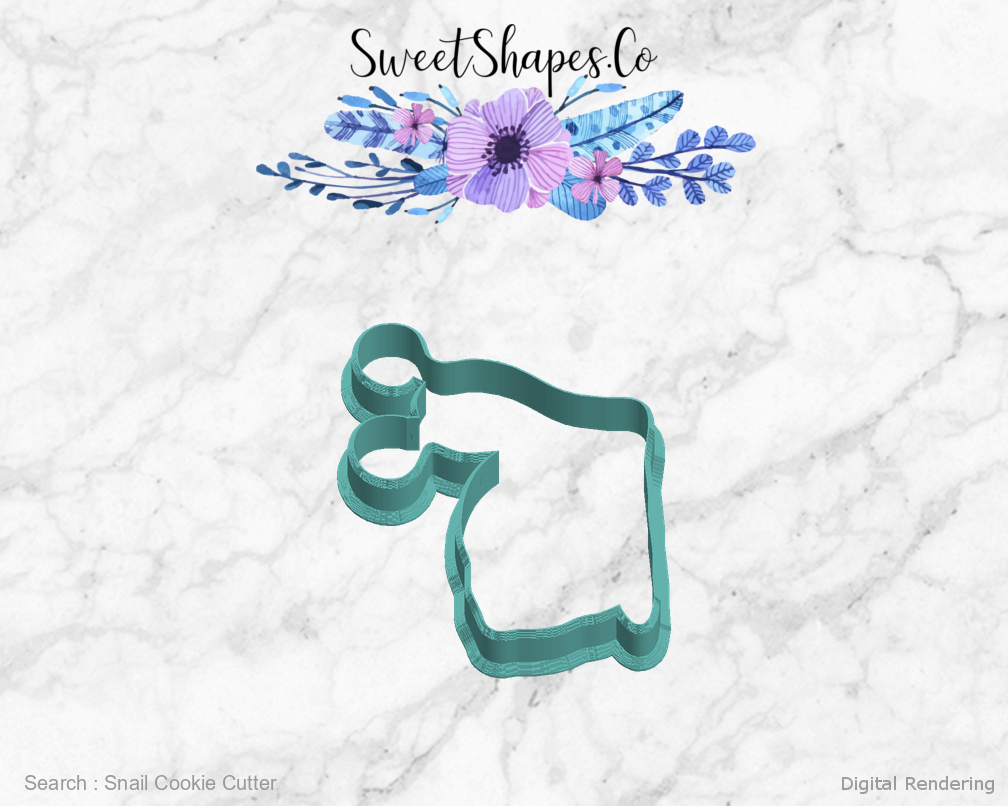 Snail Cookie Cutter — left view