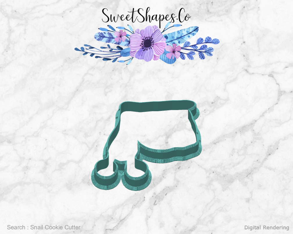Snail Cookie Cutter — back view