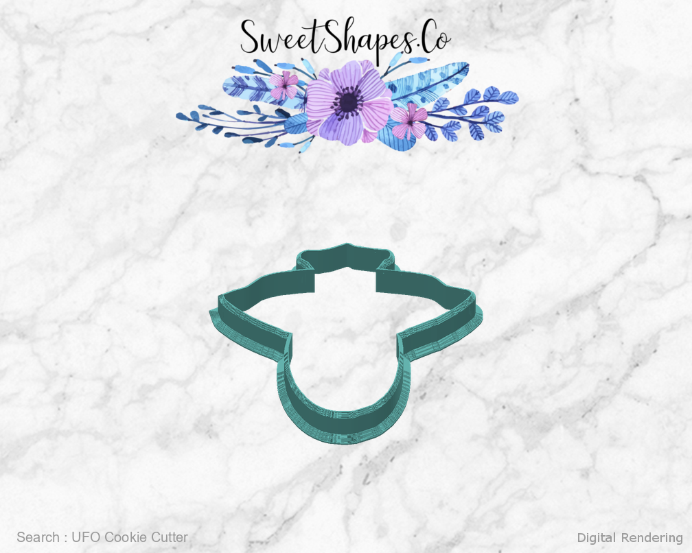 UFO Cookie Cutter — back view