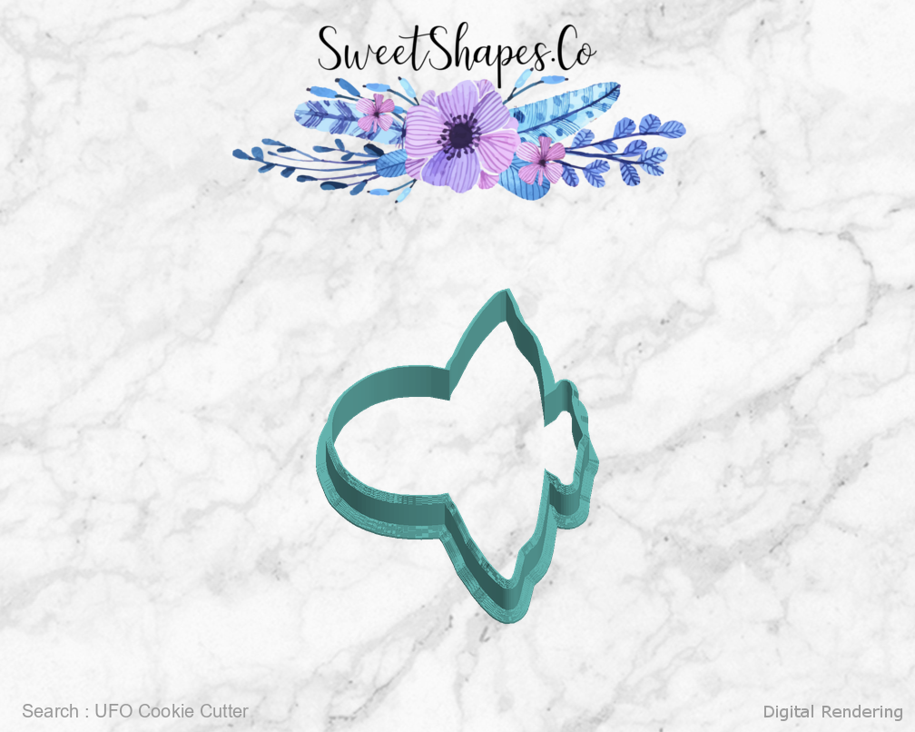 UFO Cookie Cutter — left view