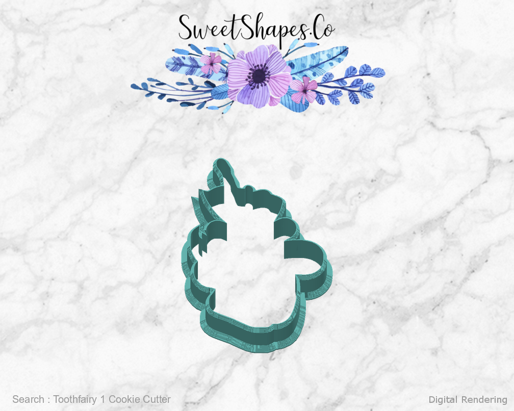 Toothfairy 1 Cookie Cutter — back view
