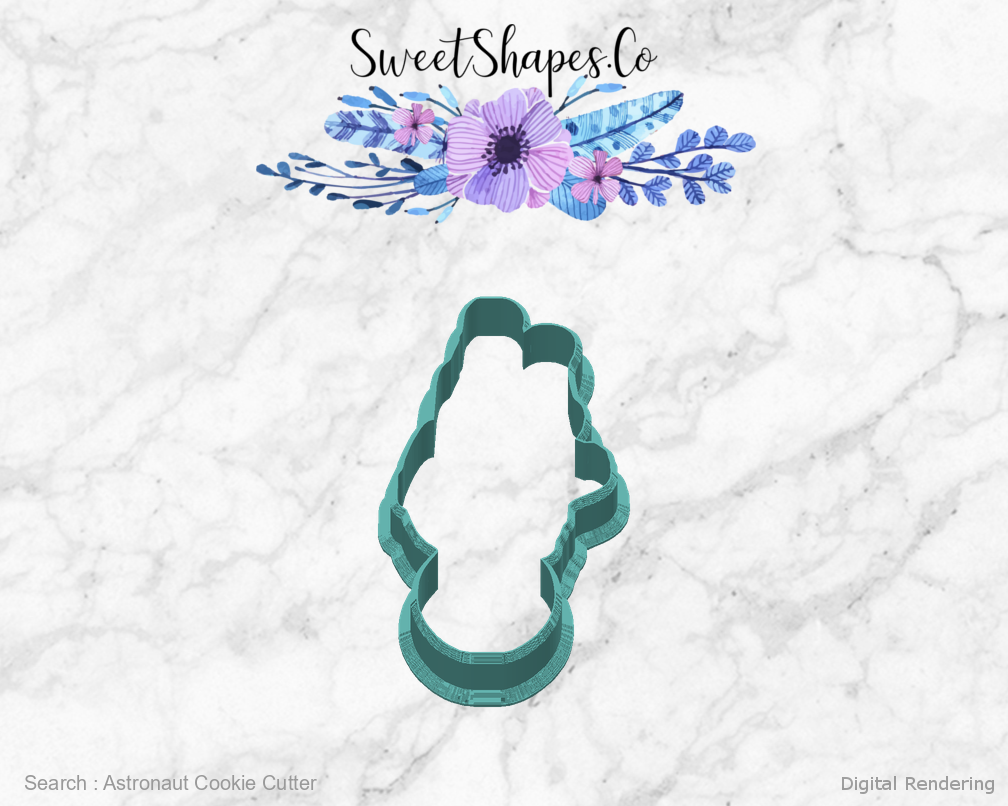 Astronaut Cookie Cutter — back view