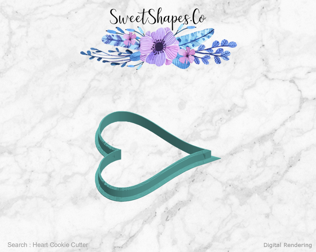 Heart Cookie Cutter — left view