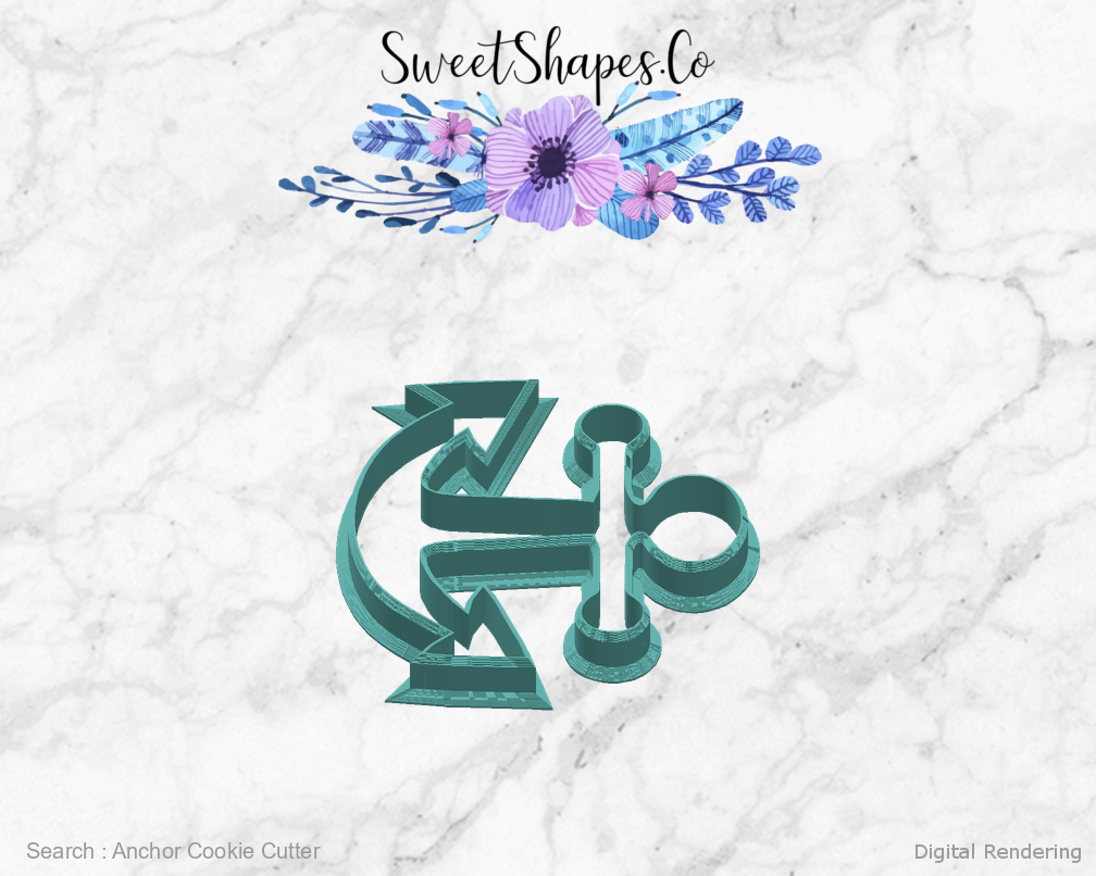 Anchor Cookie Cutter — right view