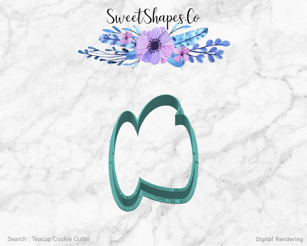 Teacup Cookie Cutter — right view