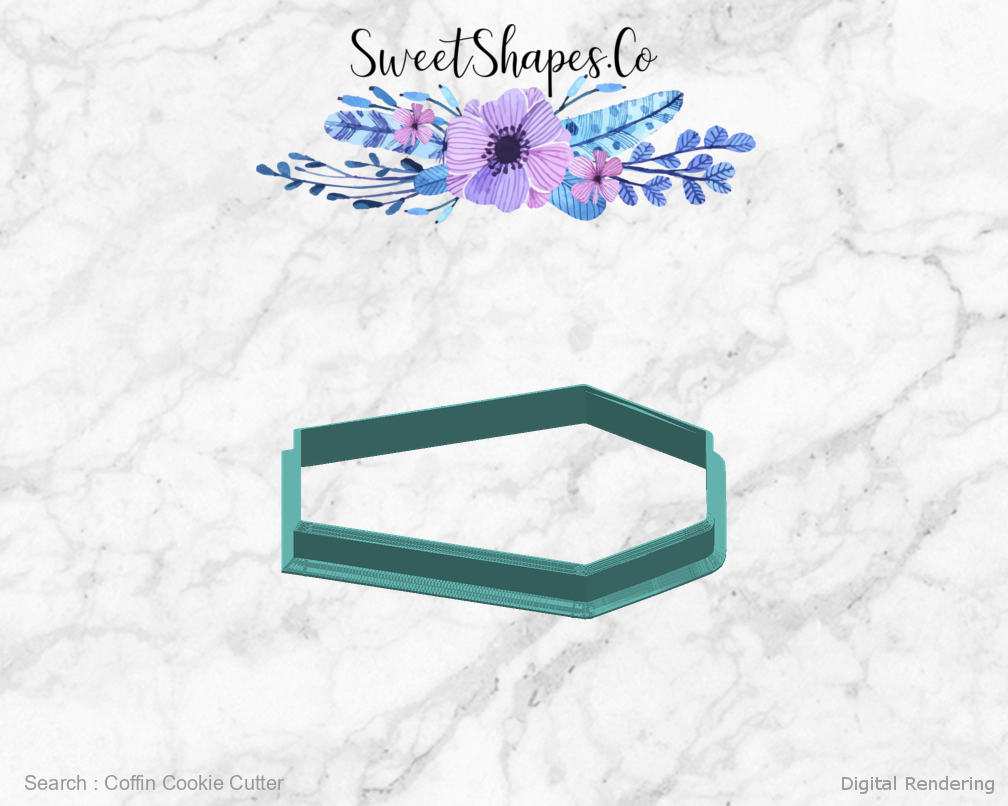 Coffin Cookie Cutter — right view