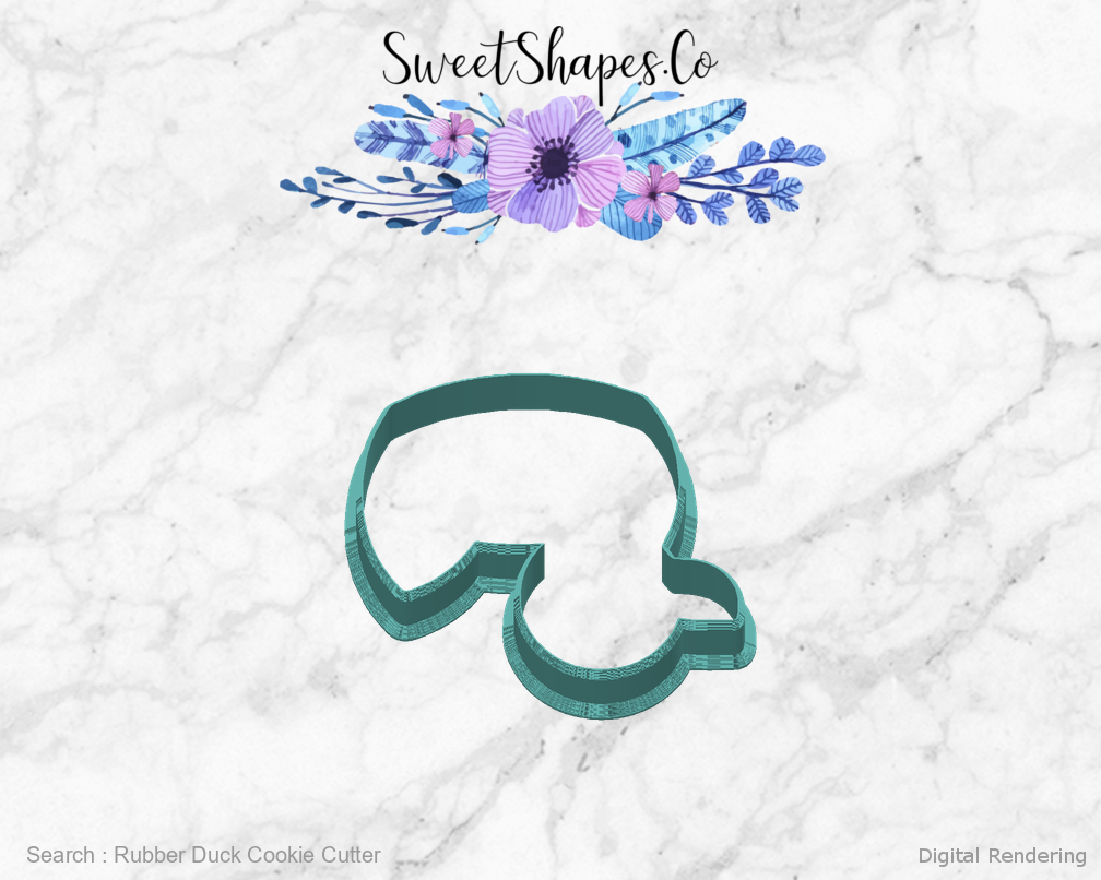 Rubber Duck Cookie Cutter — back view