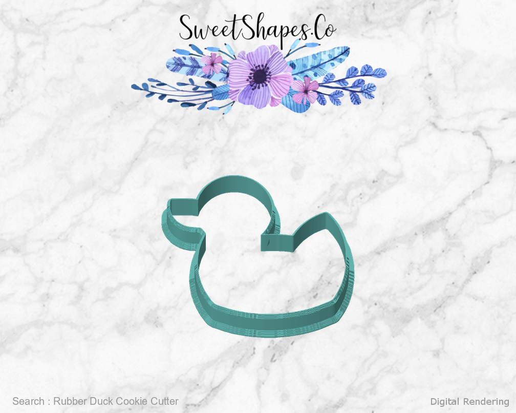 Rubber Duck Cookie Cutter — front view