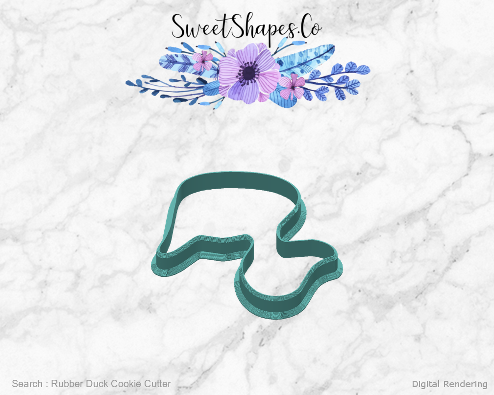 Rubber Duck Cookie Cutter — back view