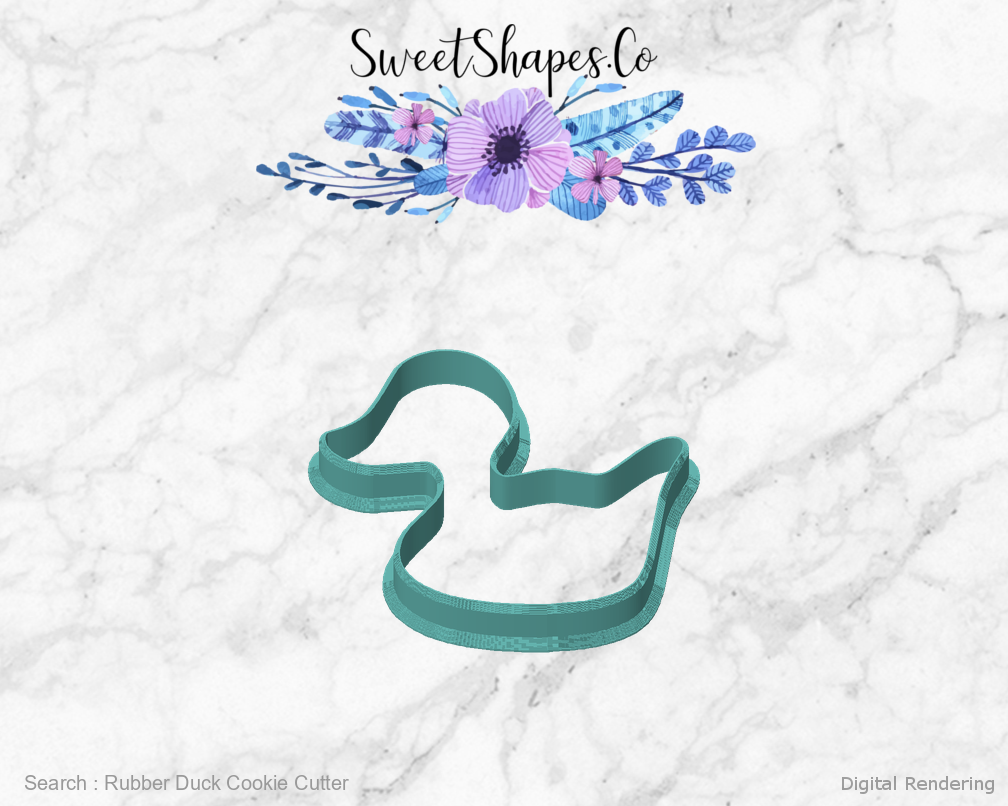 Rubber Duck Cookie Cutter — front view
