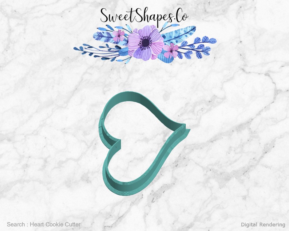 Heart Cookie Cutter — left view