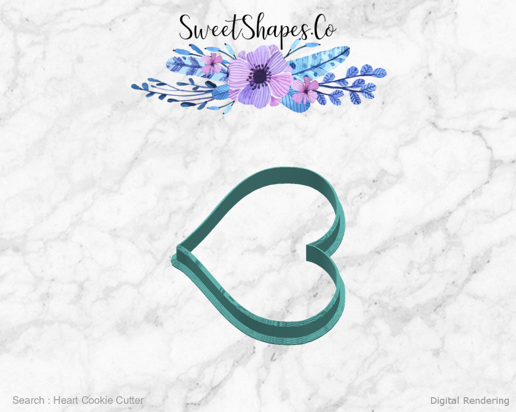 Heart Cookie Cutter — right view