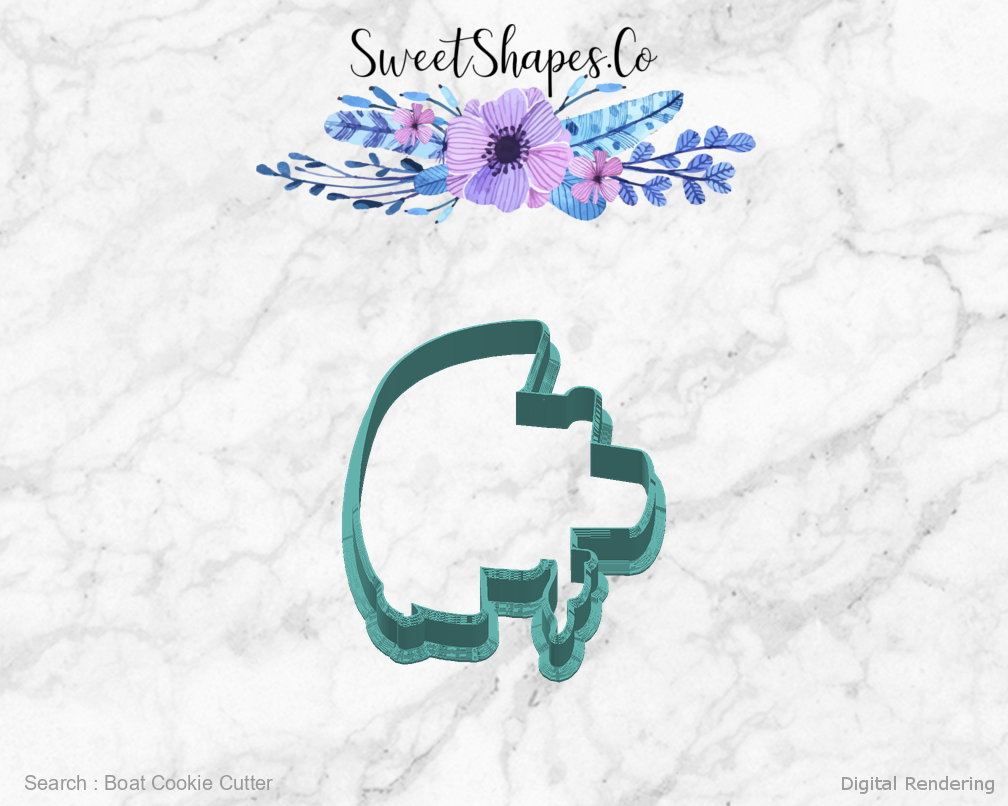 Boat Cookie Cutter — right view