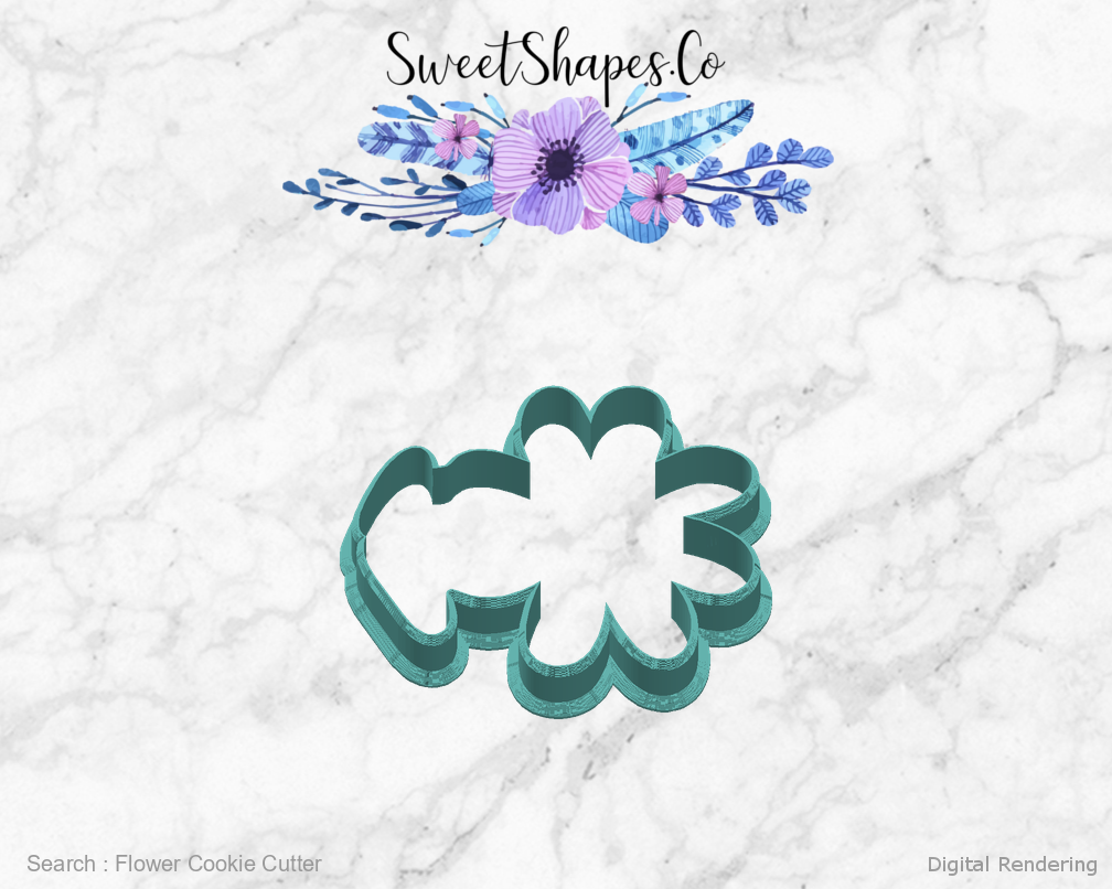 Flower Cookie Cutter — right view