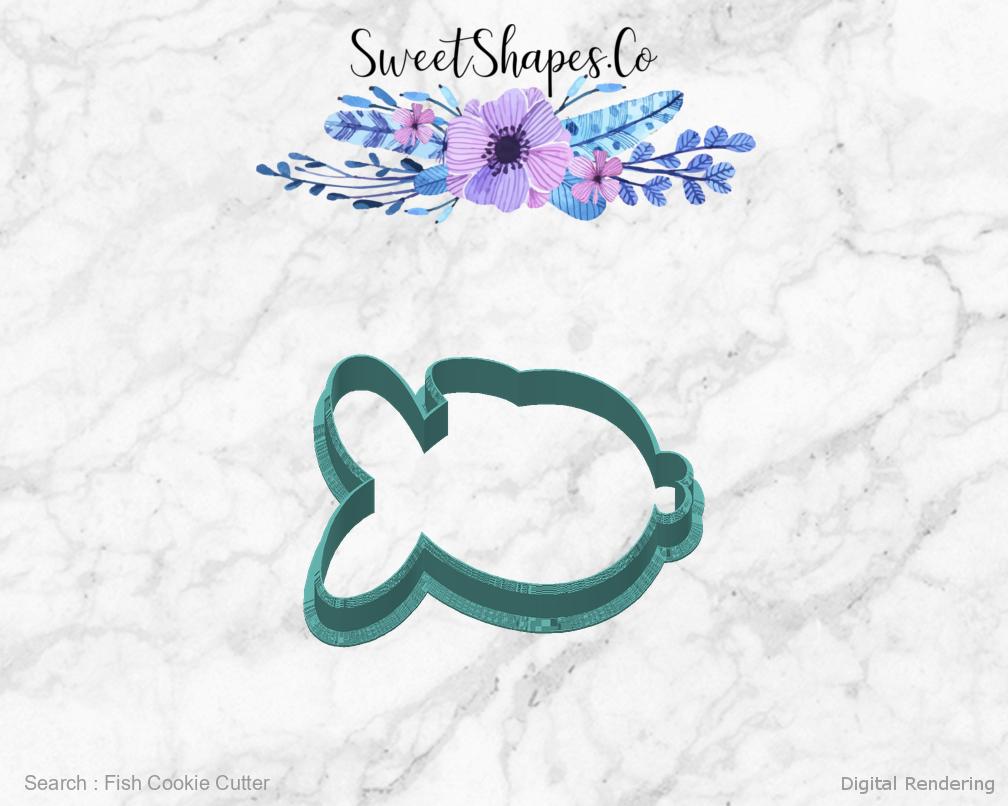 Fish Cookie Cutter — back view