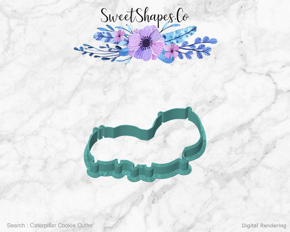 Caterpillar Cookie Cutter — front view