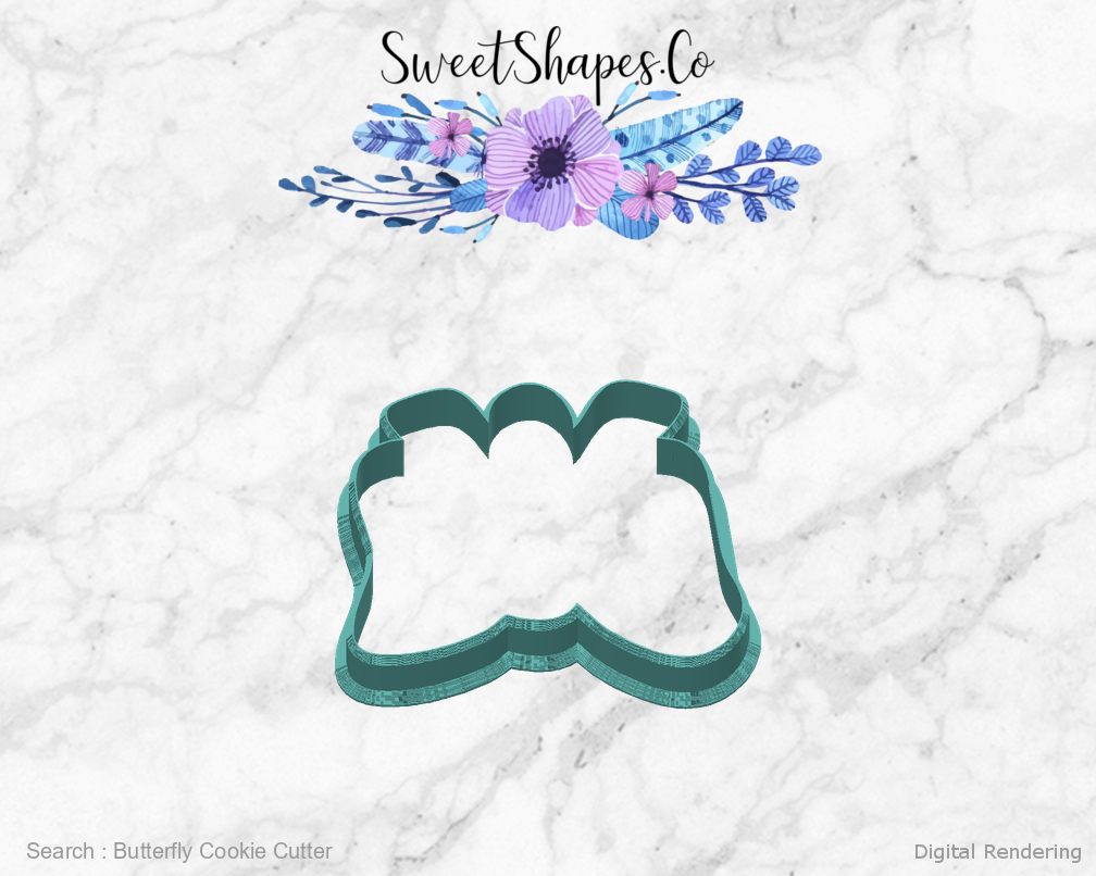 Butterfly Cookie Cutter — back view