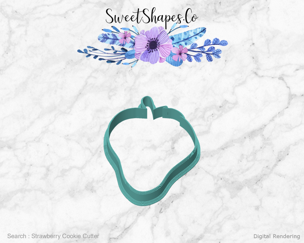 Strawberry Cookie Cutter — front view