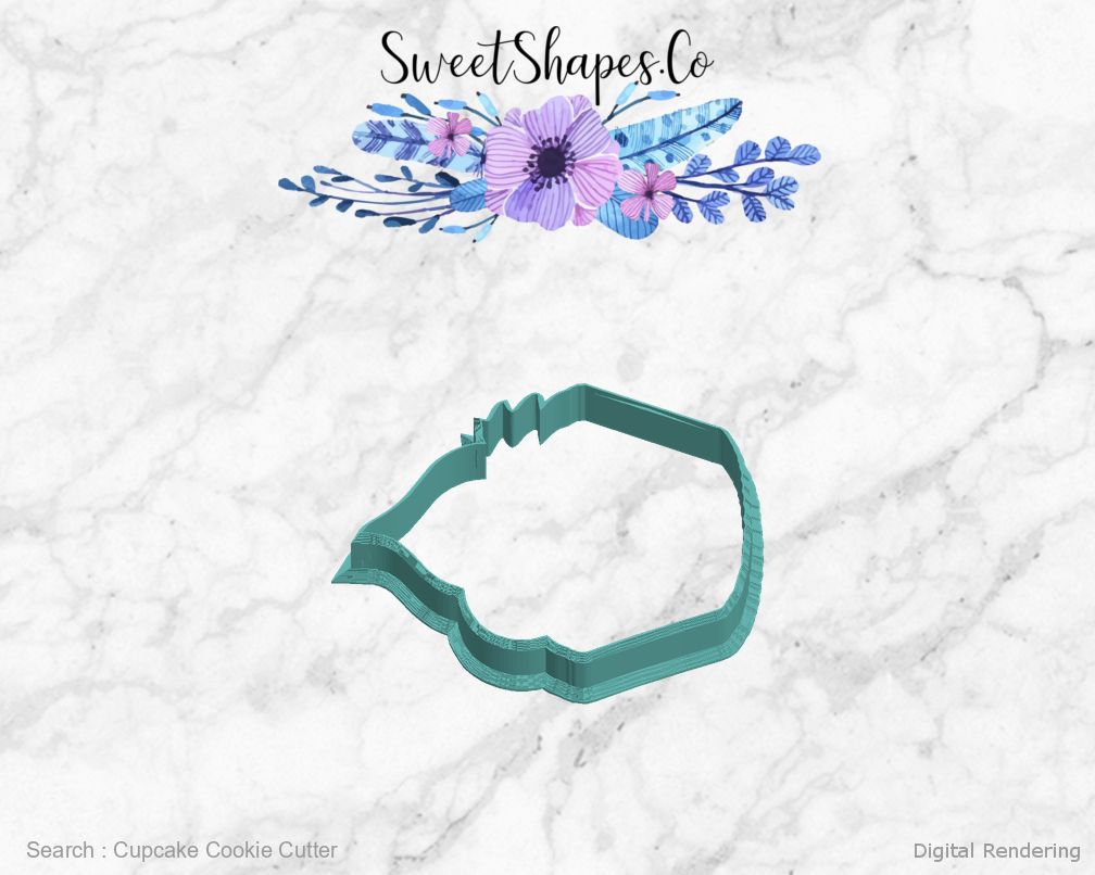 Cupcake Cookie Cutter — left view