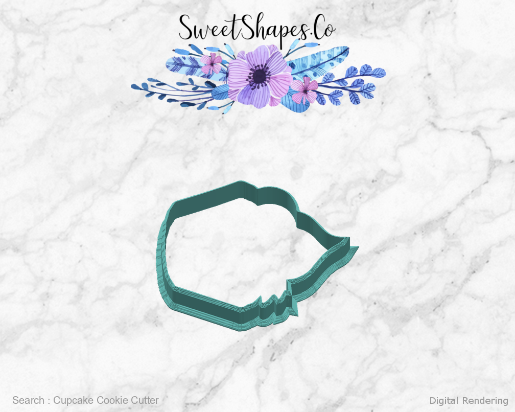 Cupcake Cookie Cutter — right view
